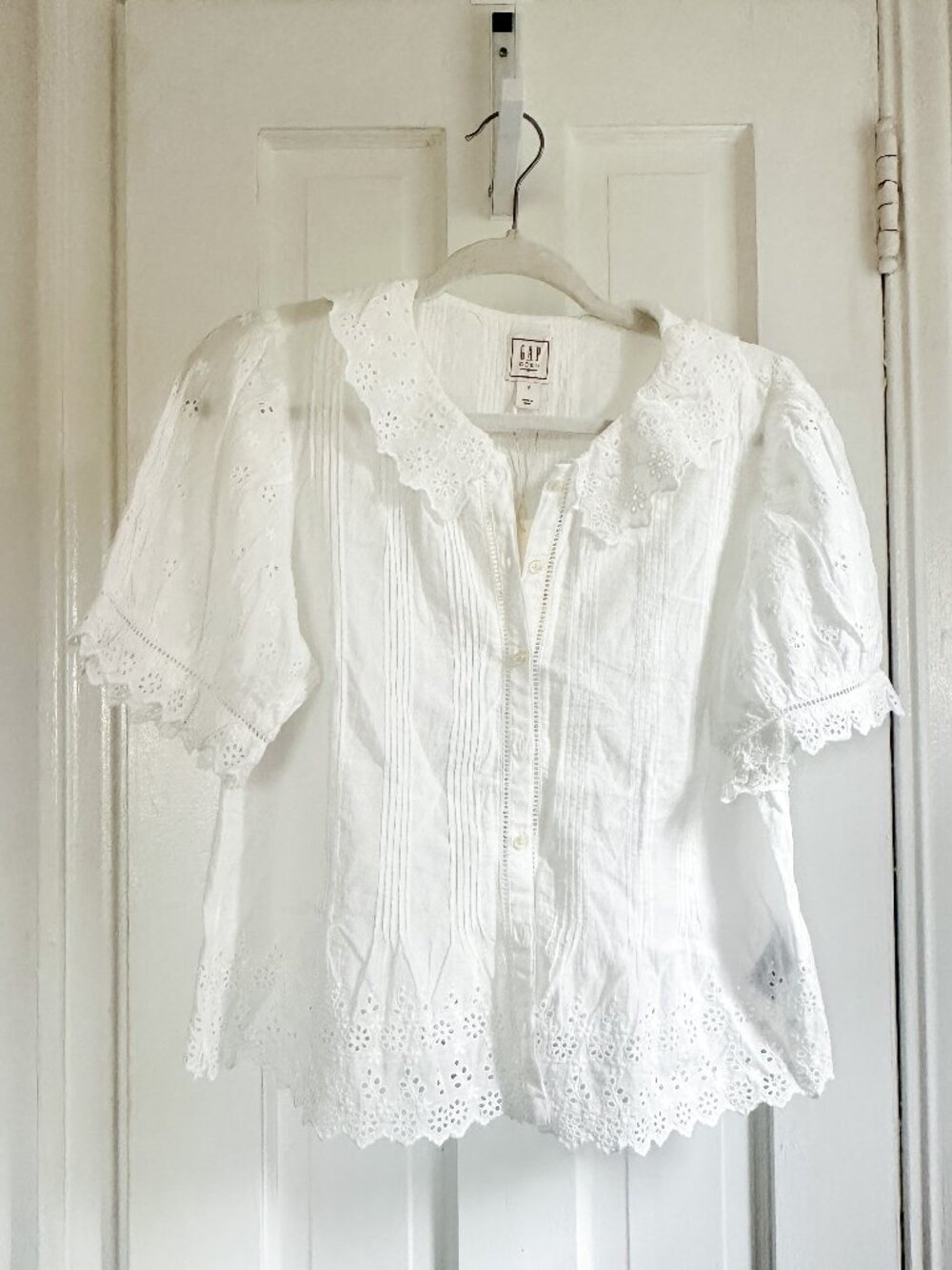 NWT Gap x Doen White Eyelet Top Size Small - Picture 3 of 7